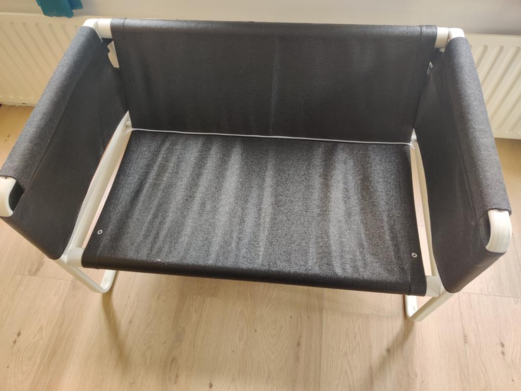 Ikea bankje knopparp, Ophalen of Verzenden, Tweepersoons, 190 cm of minder, 140 cm