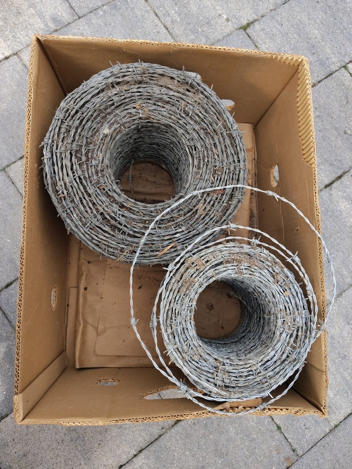 2 rol prikkeldraad, Ophalen of Verzenden, Nieuw, 20 meter of meer, Prikkeldraad