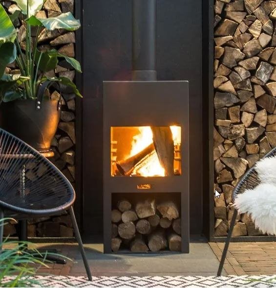 Sfeervol | heerlijke warmte | hout gestookte tuinhaard Thor, Ophalen, Nieuw