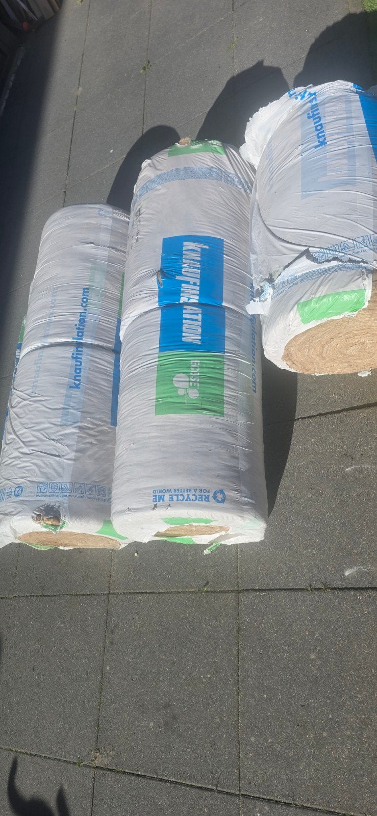 Knauf Naturoll 037 Glaswol isolatie 190mm dik Rd 5.1, Ophalen, Nieuw, Minder dan 5 m², Glaswol