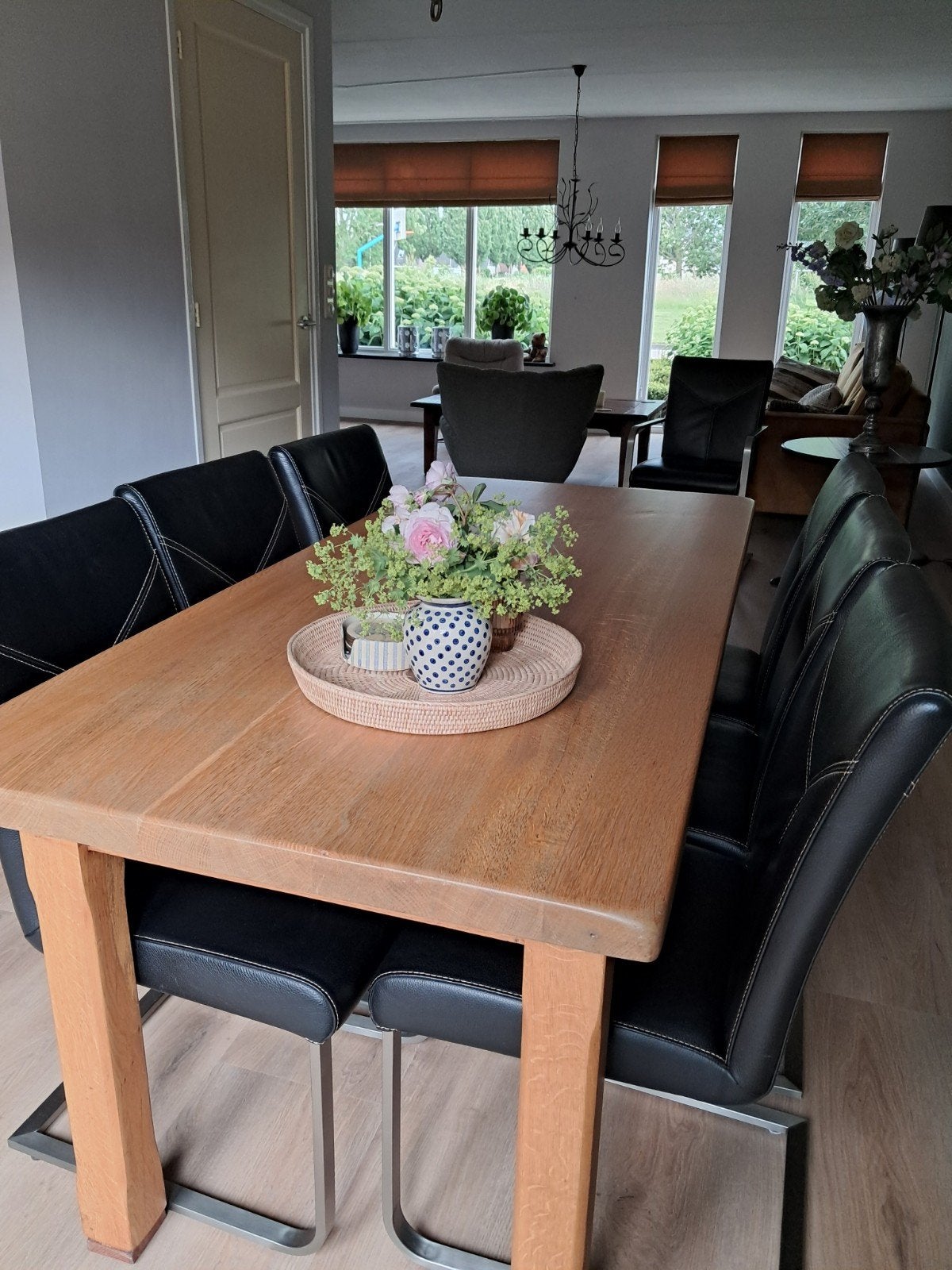 Eettafel, Ophalen, Eikenhout, 50 tot 100 cm, Zo goed als nieuw