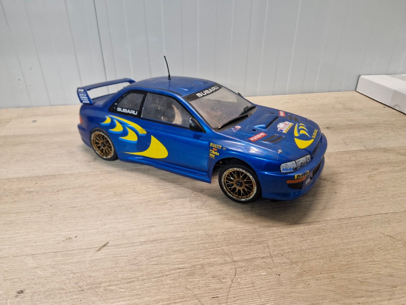 kyosho chassis 1/10, Ophalen of Verzenden, Gebruikt, Nitro, Auto onroad