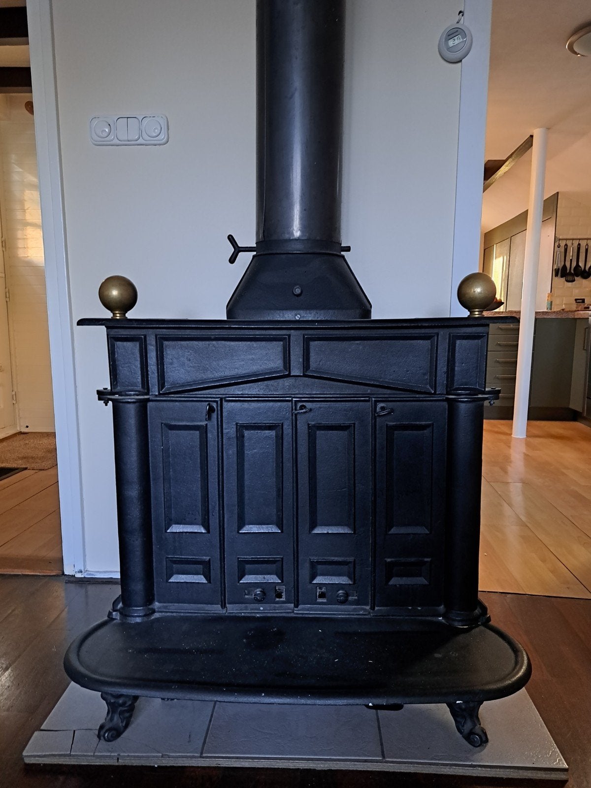Gietijzeren houtkachel / allesbrander klassiek model, Ophalen, Gebruikt, Hout, Houtkachel
