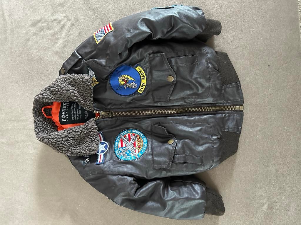 Stoere pilotenjas voor kinderen - maat 122/128, Ophalen of Verzenden, Zo goed als nieuw, Jongen