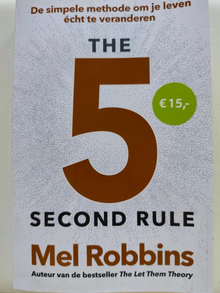 The 5 Second Rule - Mel Robbins (Zo goed als nieuw), Boeken, Romans, Zo goed als nieuw, Nederland, Ophalen of Verzenden