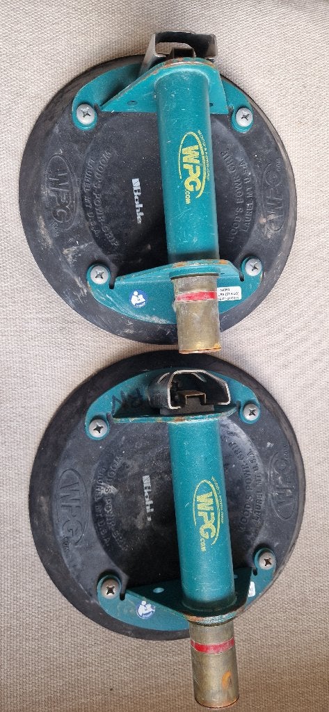 2 Wood's professionele glaszetter zuignappen., Ophalen, Gebruikt