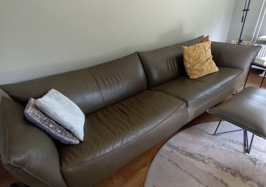 bank 200 euro  stoel en hocker 175 euro, 250 tot 300 cm, Gebruikt, Ophalen of Verzenden, Rechte bank