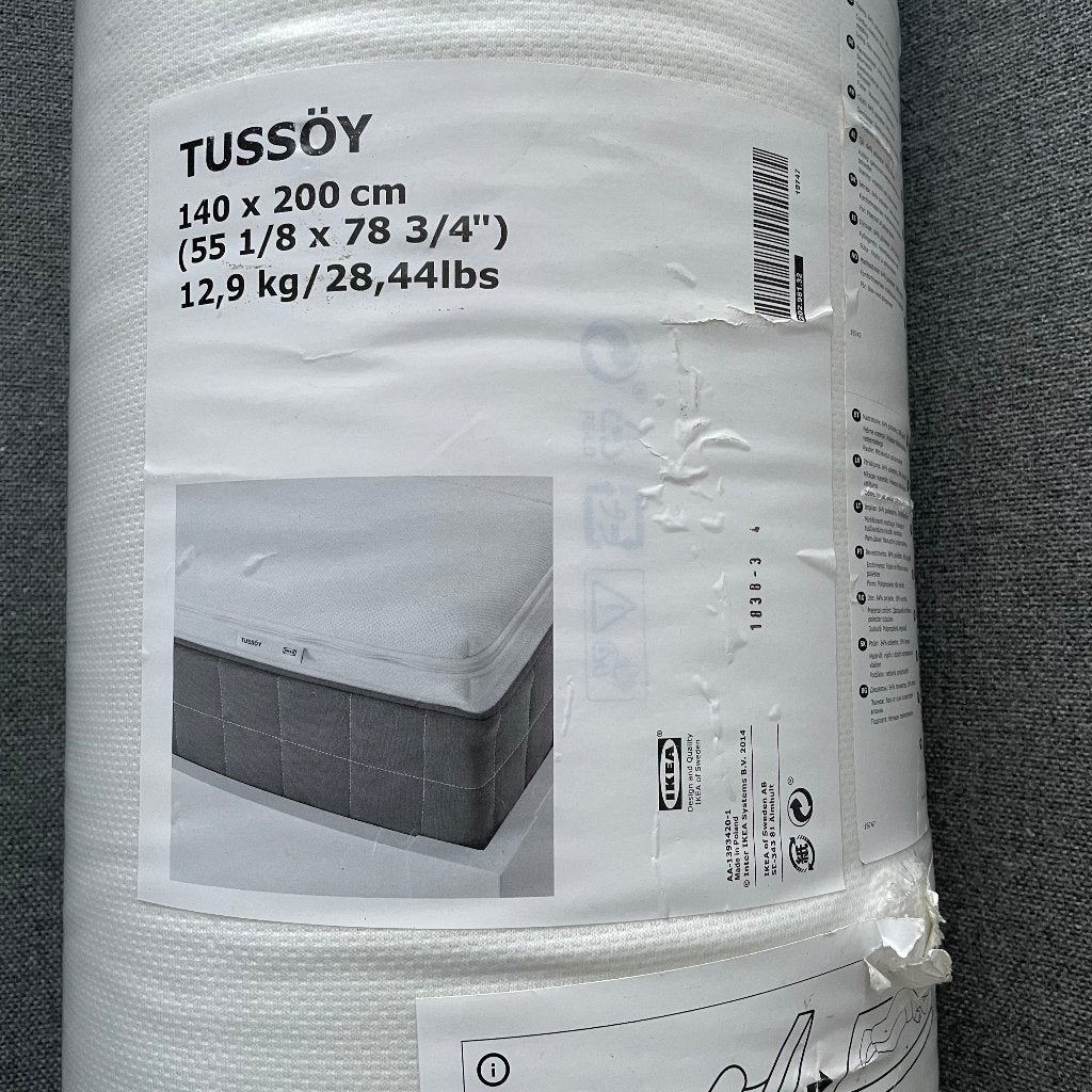 Ikea Tussoy Tussöy topper topmatras 140 x 200 cm nieuw, Huis en Inrichting, Slaapkamer | Matrassen en Bedbodems, Ophalen, 140 cm