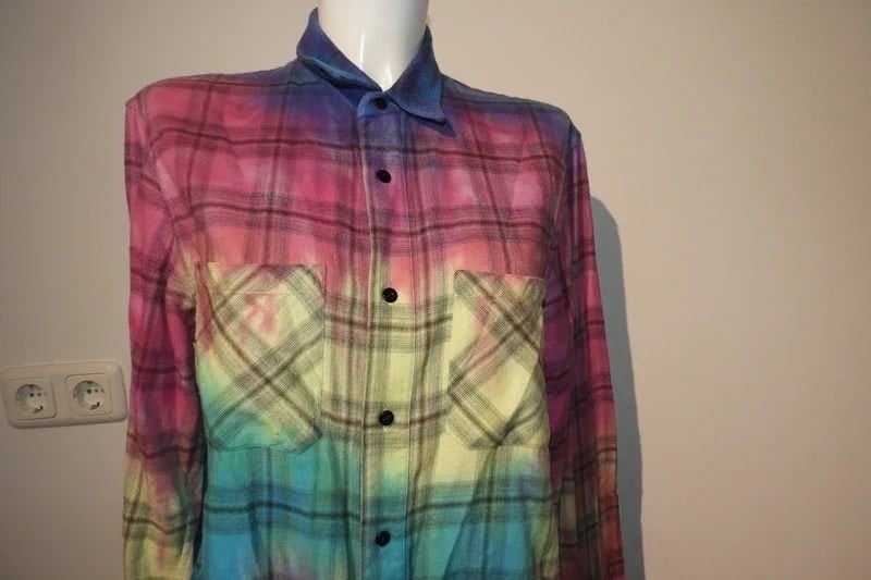 Amiri toffe geruite blouse multicolor heren blouse xs/s, Halswijdte 38 (S) of kleiner, Amiri, Gedragen, Meerkleurig