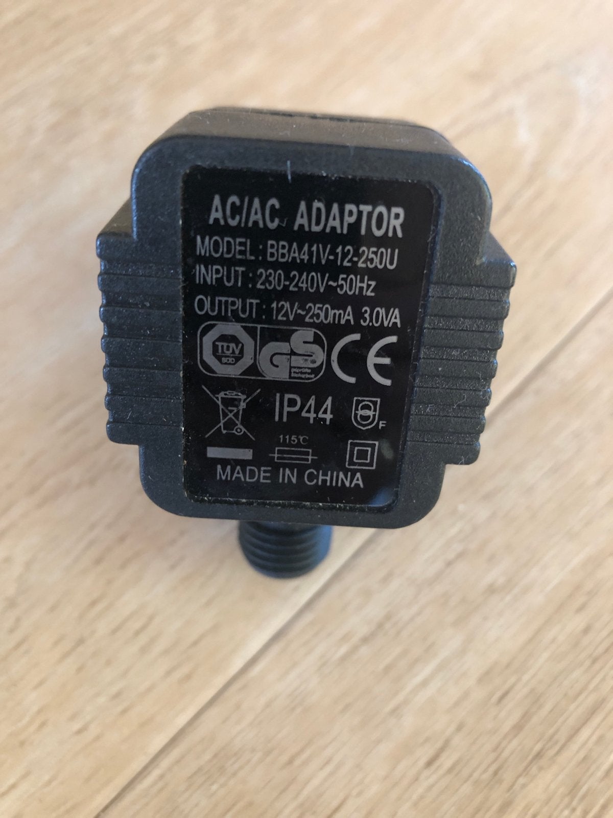 Nieuwe AC/AC Adapter Trafo 12V-250mA (3.0VA) IP44, Ophalen of Verzenden, Nieuw, Overige typen