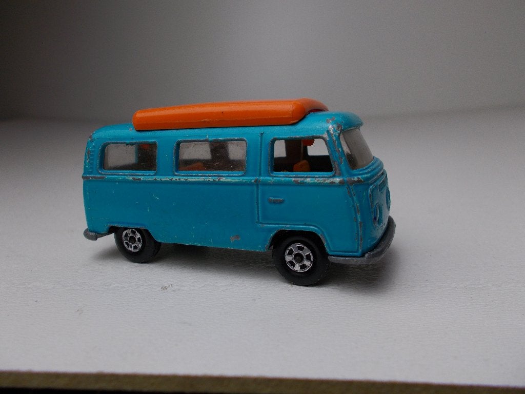 1970 Matchbox Series No. 23. VOLKSWAGEN CAMPER + ORANJE DAK!, Ophalen of Verzenden, Zo goed als nieuw, Bus of Vrachtwagen, Matchbox