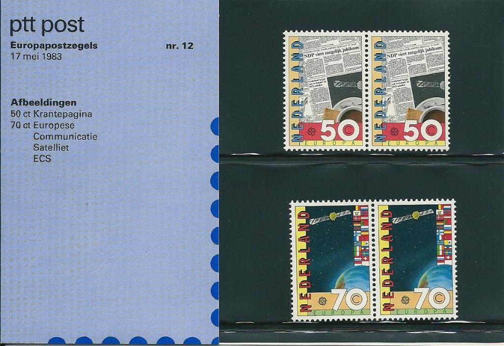 Postzegelmapje nummer 12 - Europapostzegels - jaar 1983., Verzenden, Na 1940, Postfris