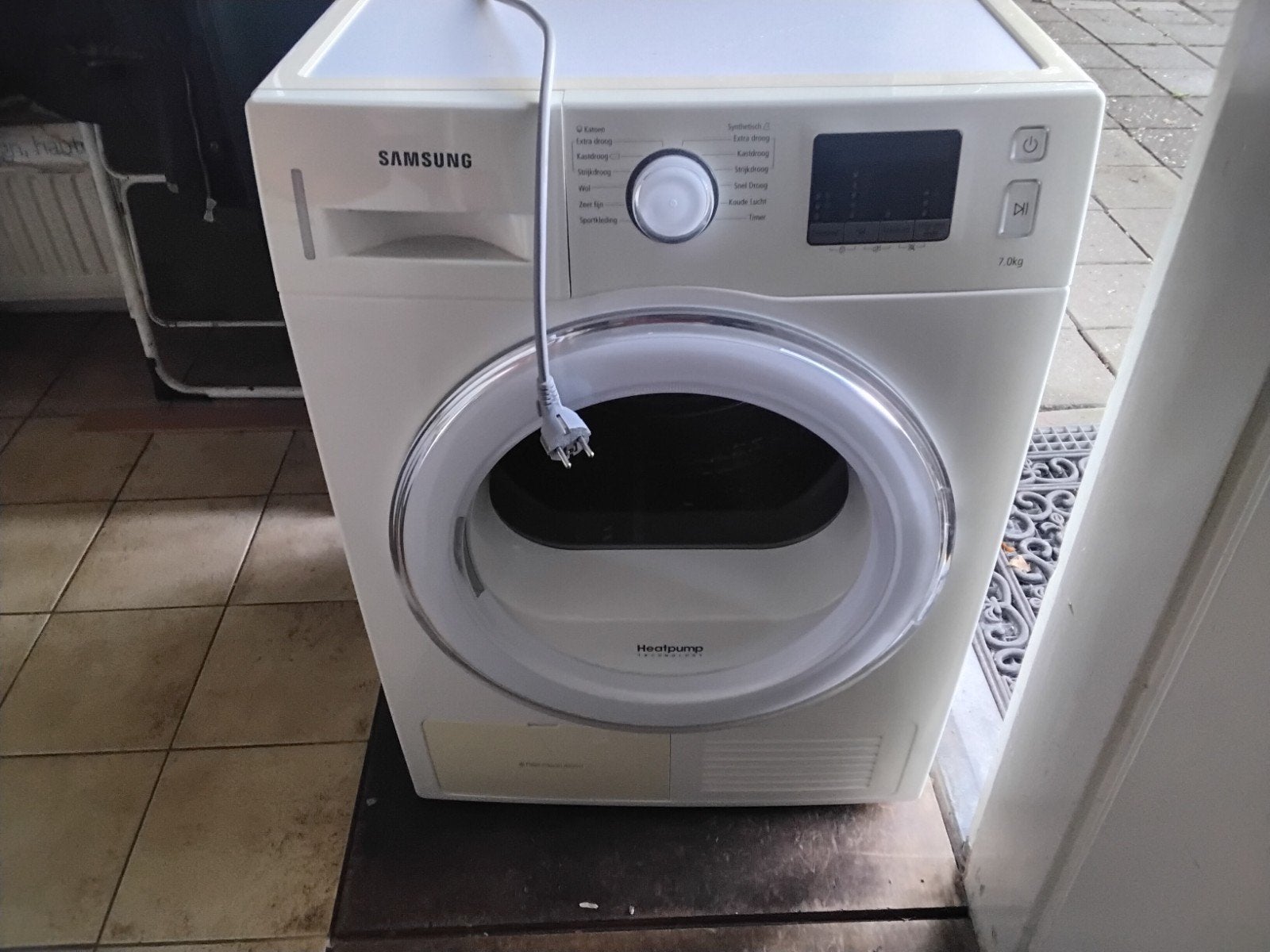 Samsung wasdroger / warmtepompdroger 8 kg A++ - werkt, maar