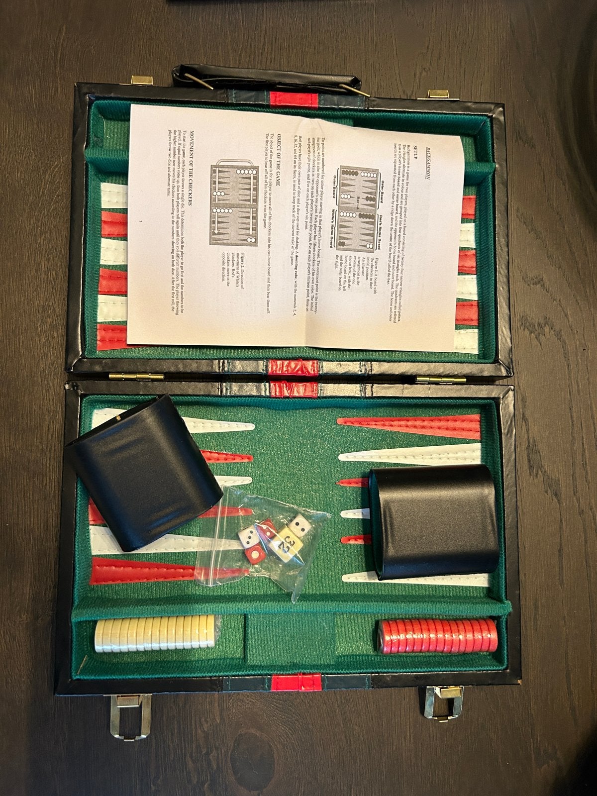 Backgammon Koffer 11" - Longfield Games, Een of twee spelers, Ophalen of Verzenden, Zo goed als nieuw, Reisspel