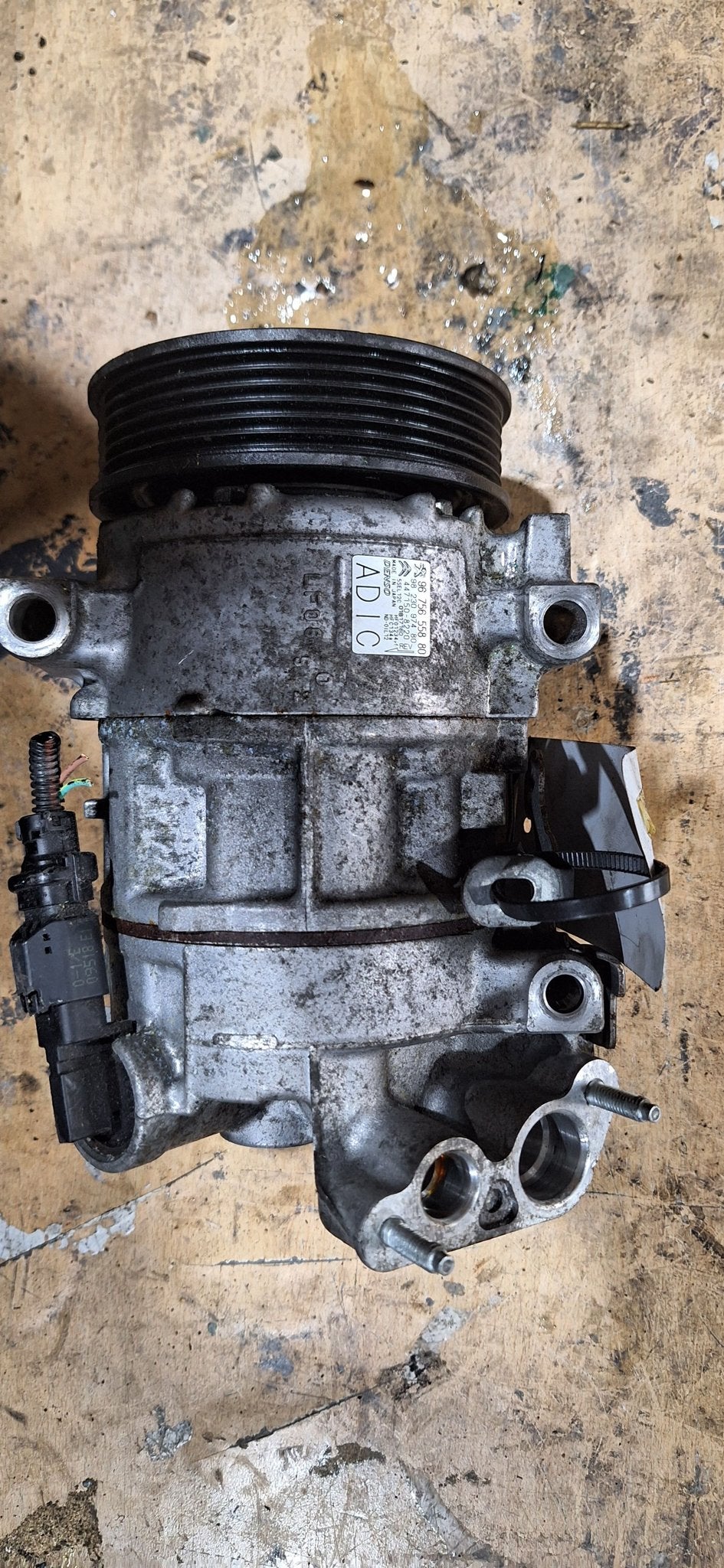 Originele Denso PSA Peugeot / Citroën Aircopomp (98 103 503, Gebruikt, -, -, Ophalen of Verzenden