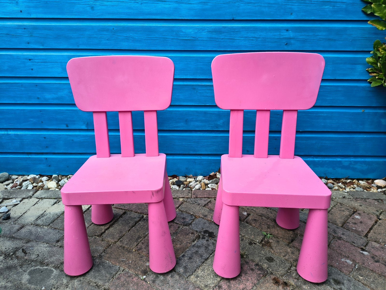 2 roze ikea stoeltjes binnen/ buiten voor kind, Kinderen en Baby's, Ophalen, Gebruikt, Stoel(en)