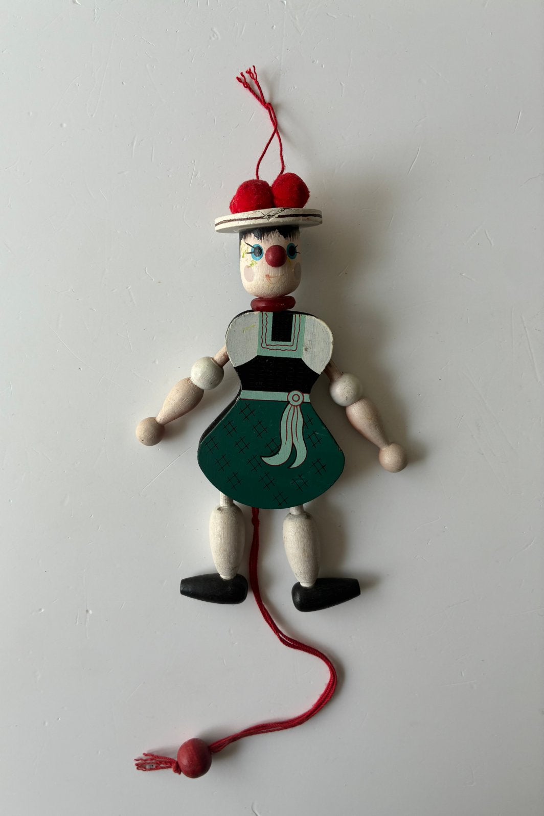 Vintage trekpop Tirol figuur, Gebruikt, Ophalen of Verzenden, Duw- of Trekspeelgoed, Nvt