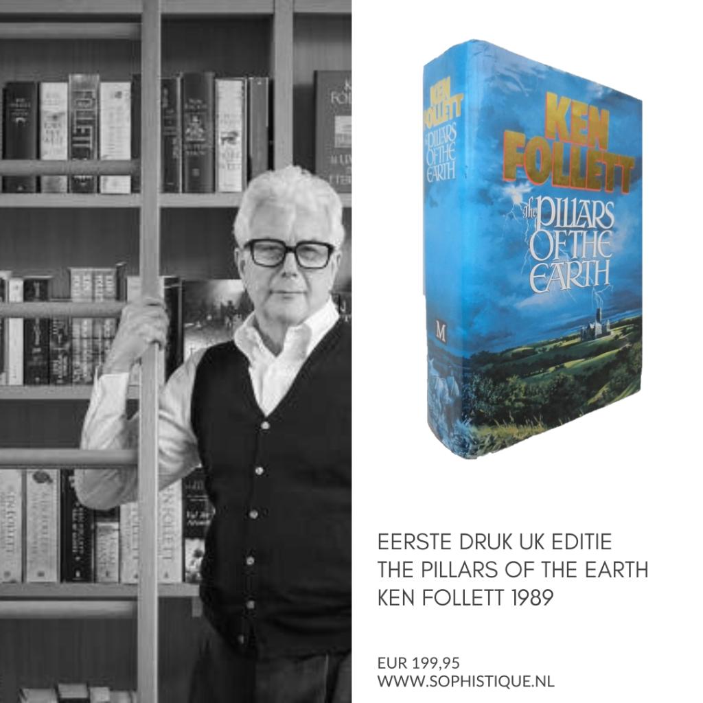Eerste druk UK Editie The pillars of the earth Ken Follett, Boeken, Ophalen of Verzenden, Zo goed als nieuw