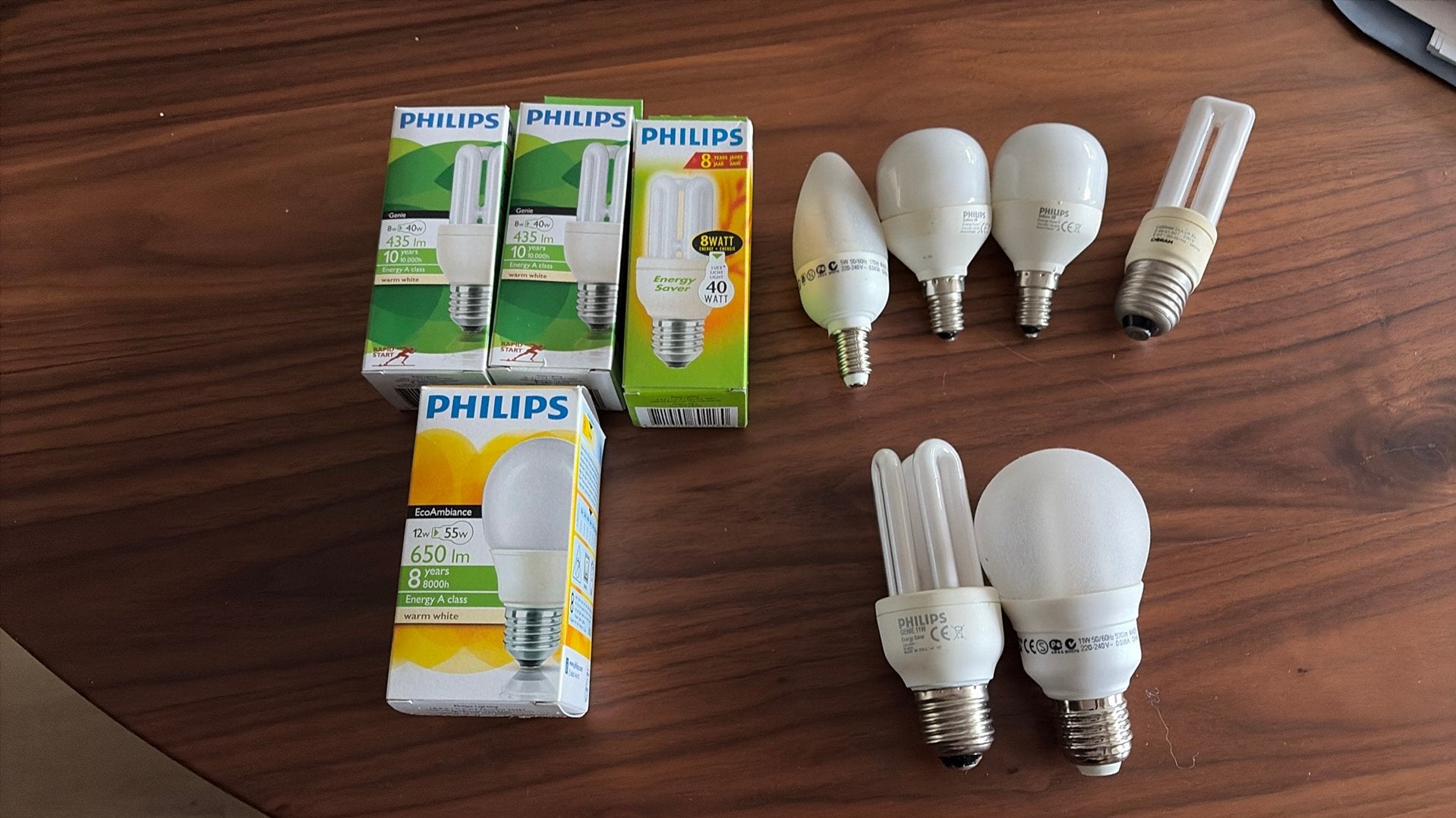 10 spaarlampen, Huis en Inrichting, Ophalen of Verzenden, Zo goed als nieuw, Spaarlamp