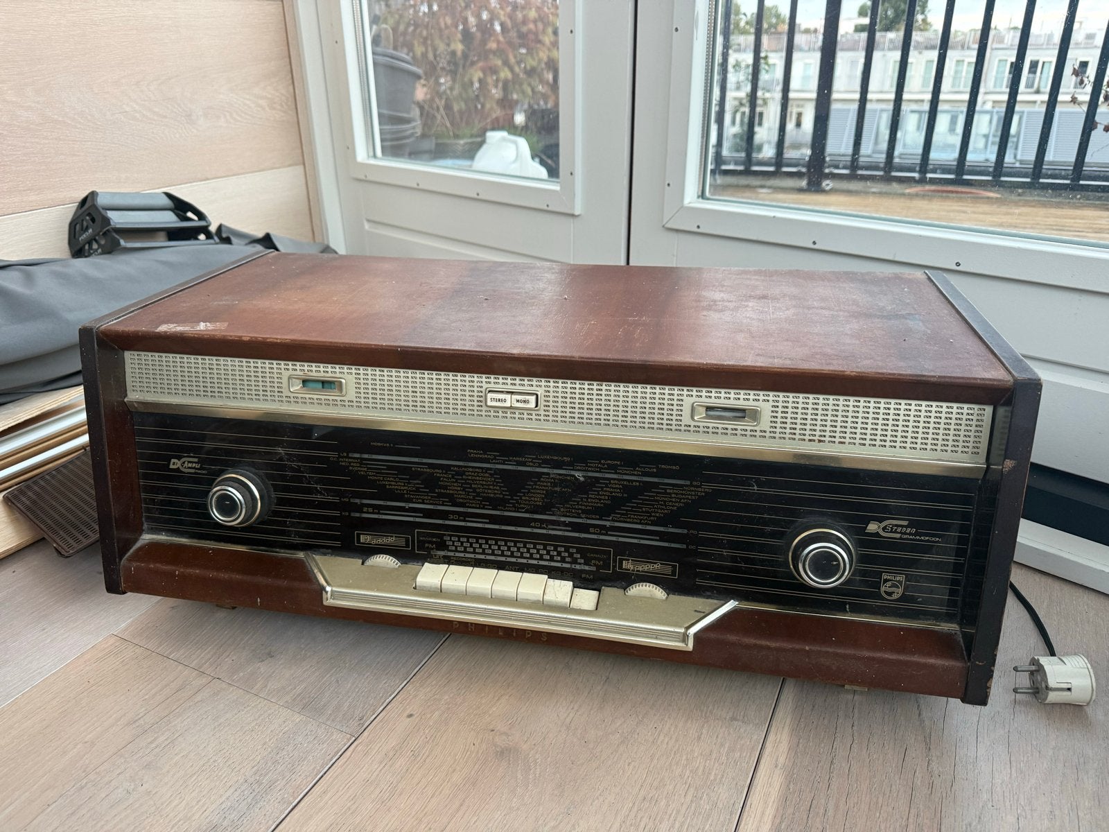 Vintage Philips buizenradio - Jaren '60, Ophalen, Gebruikt, Radio