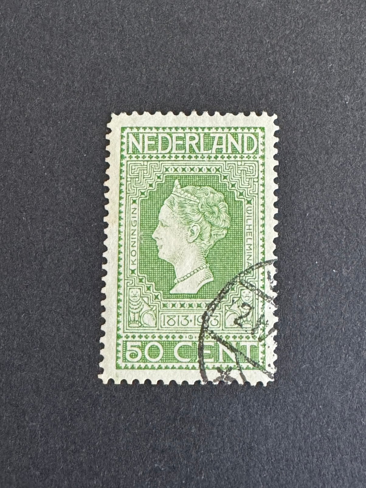 1913 Jubileumzegel 100 jr onafh NVPH nr 97 gestempeld, Postzegels en Munten, Postzegels | Nederland, Verzenden, T/m 1940, Gestempeld