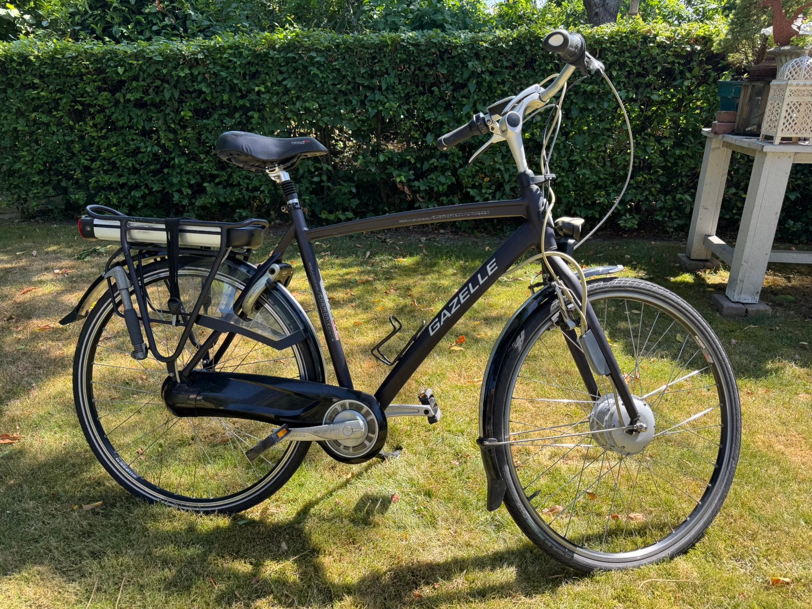 Mooie E-bike Gazelle Pure Innergy heren, zwart, h57, Fietsen en Brommers, Elektrische fietsen, Ophalen, Gebruikt, 50 km per accu of meer