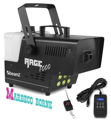 Rookmachine met LED, Smoke machine 1000W, afstandsbed.