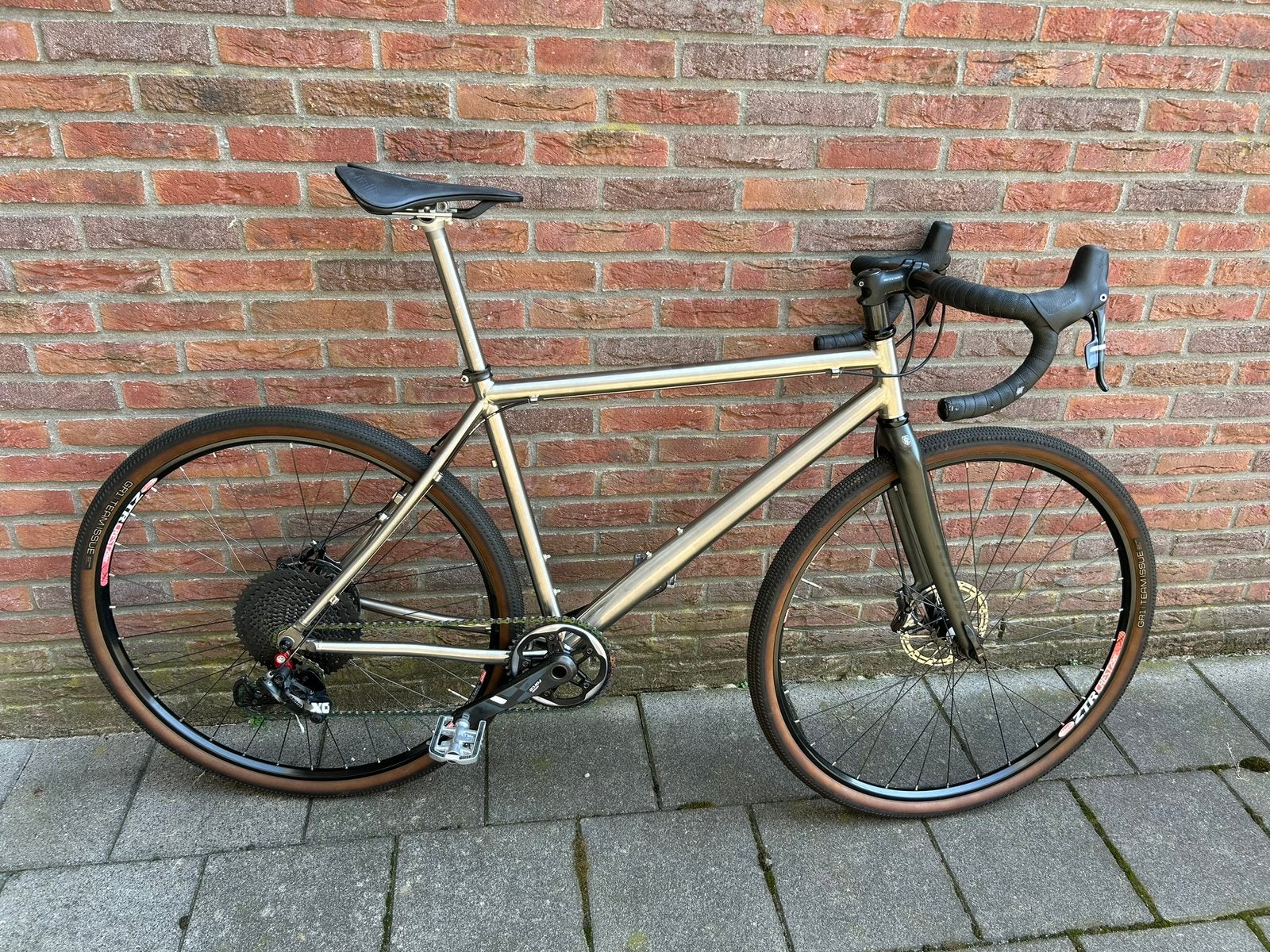 Titanium gravelbike – custom build, vrijwel ongebruikt, Heren, 49 tot 53 cm, Zo goed als nieuw, Ophalen