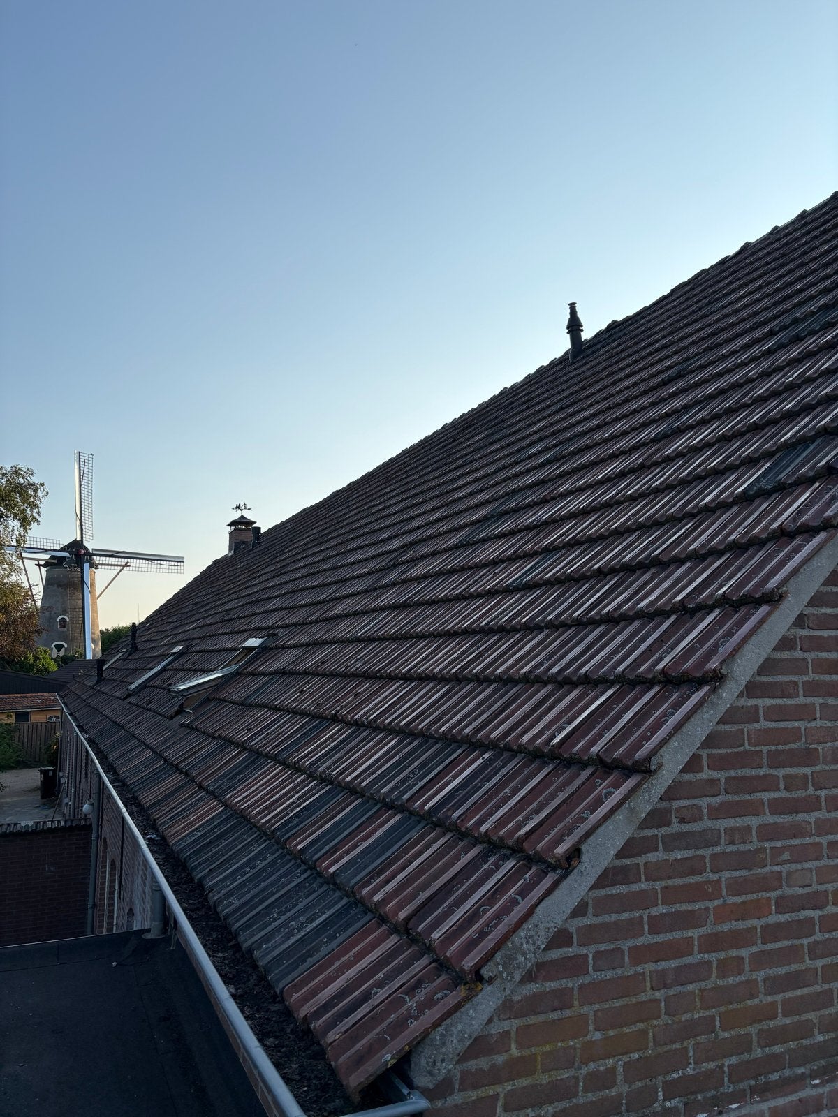2800 Originele keramische dakpannen Bruggener Actiën, Doe-het-zelf en Verbouw, Dakpannen en Dakbedekking, Ophalen, Gebruikt, Steen of Klei