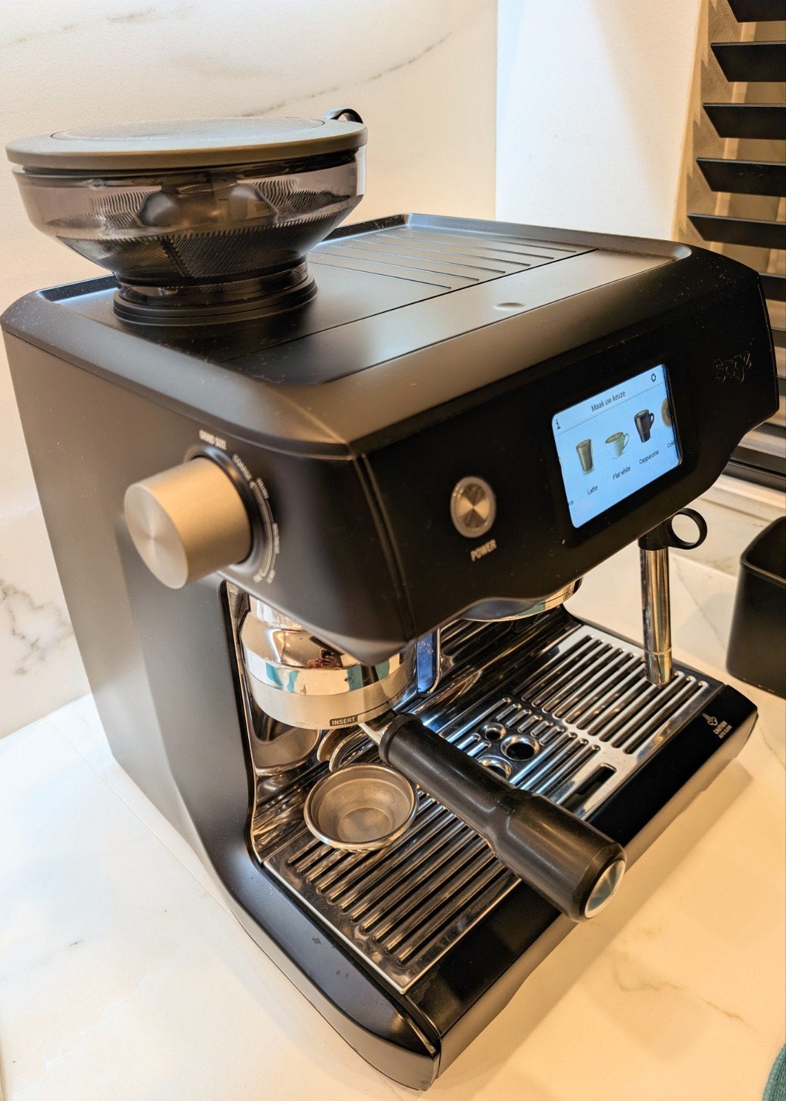 Sage Oracle Touch Truffel Black - Zo goed als nieuw, Witgoed en Apparatuur, Ophalen of Verzenden, Zo goed als nieuw, Espresso apparaat