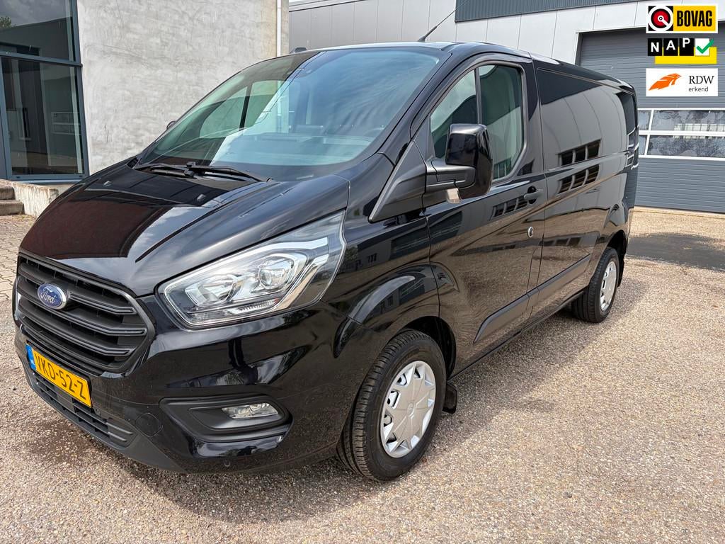 Ford Transit Custom 280 2.0 TDCI L1H1 Trend, Camera Pdc, NWE, Auto's, Voorwielaandrijving, 4 cilinders, Met garantie (alle), Zwart