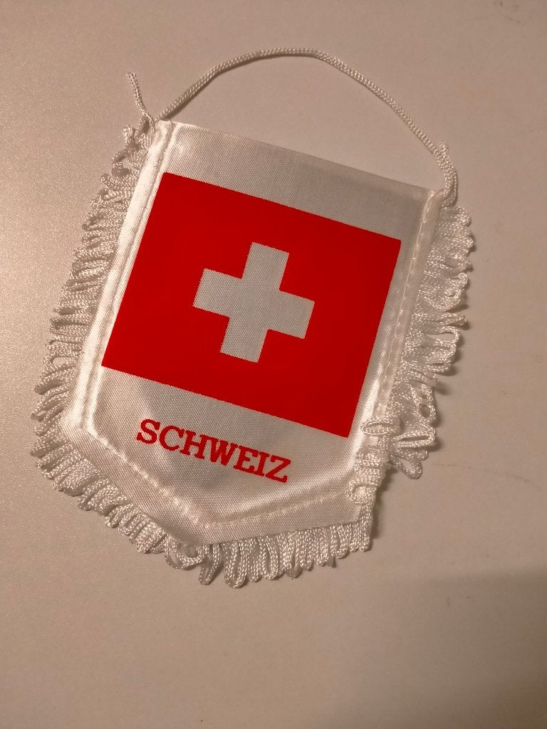 Zwitserland vrachtwagen vintage auto vaantje logo merk vaan, Verzenden, Gebruikt, Auto's