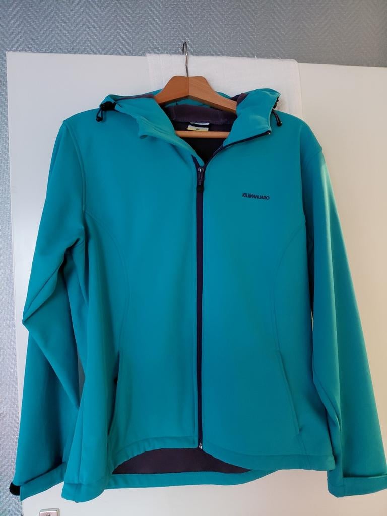 Kilimanjaro softshell jas Turquoise mt 44, Kilimanjaro, Blauw, Maat 42/44 (L), Ophalen of Verzenden