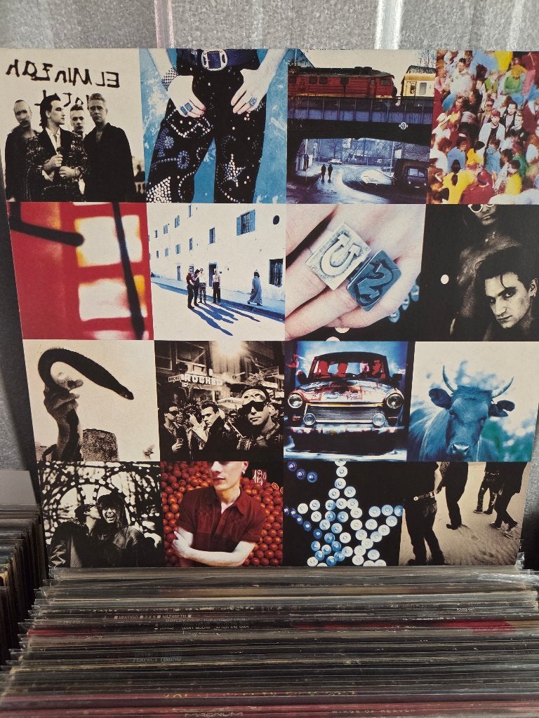 Vinyl lp U2: ACHTUNG BABY, Inclusief binnenhoes, Ophalen of Verzenden, Gebruikt, 12 inch