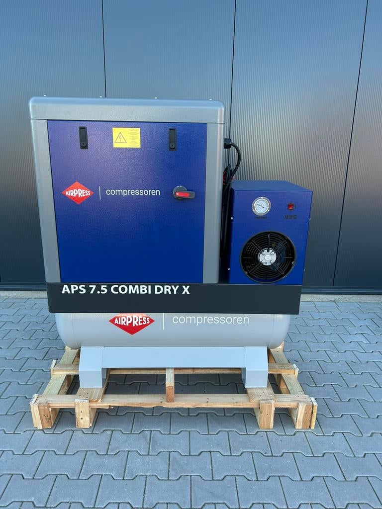 Nieuwe Airpress APS 7.5 Combi Dry X schroefcompressor, Doe-het-zelf en Verbouw, Compressors, Nieuw, 10 bar of meer, 100 liter of meer