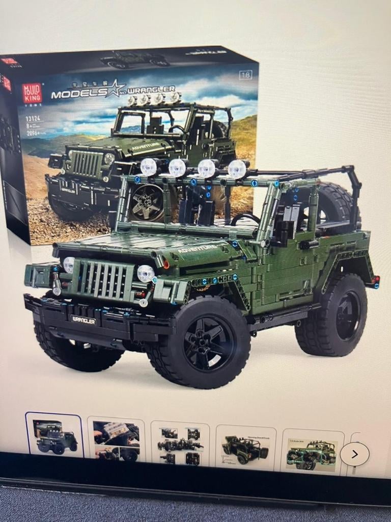 LEGO Wrangler jeep 13124 NIEUW in doos, Ophalen of Verzenden, Nieuw, Groter dan 1:32