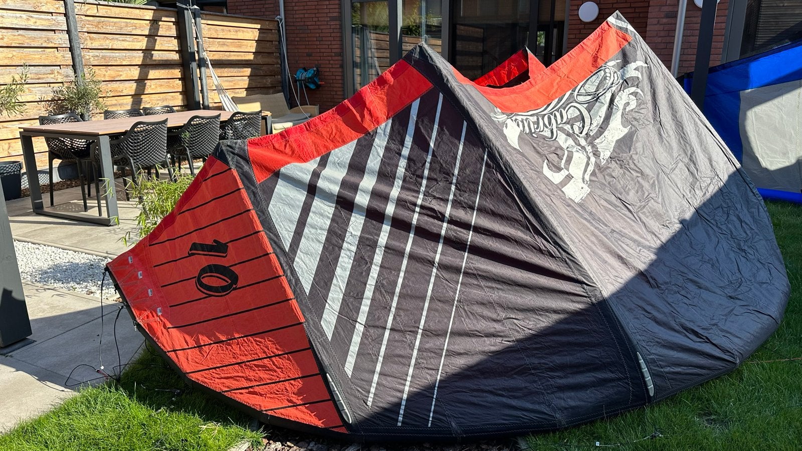 Cabrinha Switchblade 10m kite - Incl. bar, lijnen en tas, Gebruikt, Bar, 10 m², Geen board
