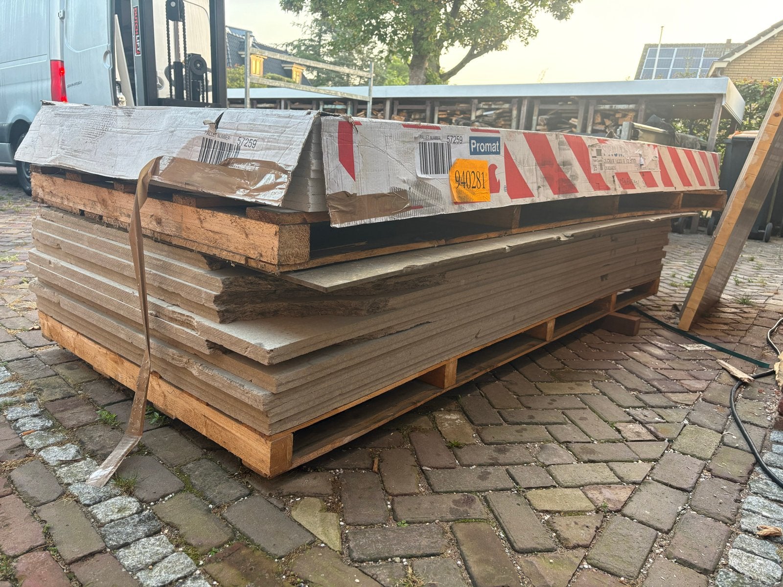 Promatec platen 1200x3050x15 mm en 1200x2500x33, Ophalen of Verzenden, Gebruikt, Overige materialen, 20 tot 50 mm
