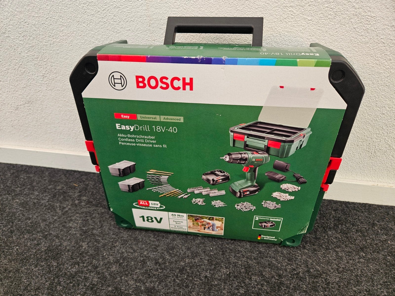 Bosch easy drill 18 volt, Ophalen, Nieuw, Minder dan 400 watt, Boor- en Schroefmachine