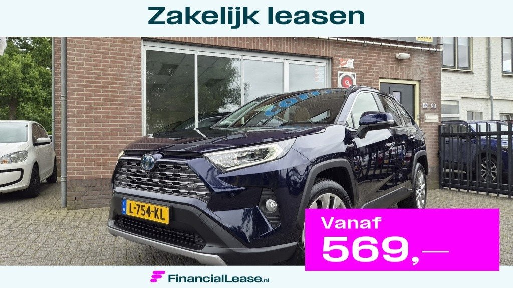 Toyota RAV4 2.5 Hybrid Executive, Panoramadak, Trekhaak NL A, Gebruikt, 4 cilinders, Blauw, Bedrijf