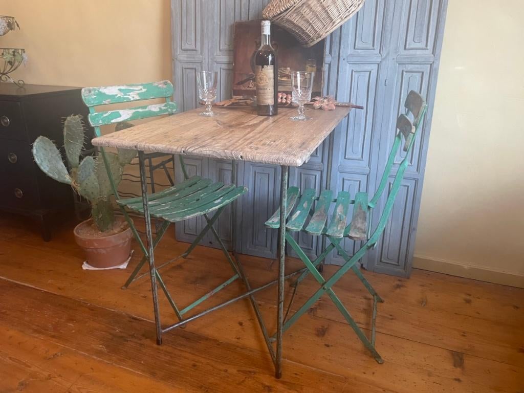 Markttafel Klaptafel Bijzettafel Eettafeltje Frans, Ophalen of Verzenden