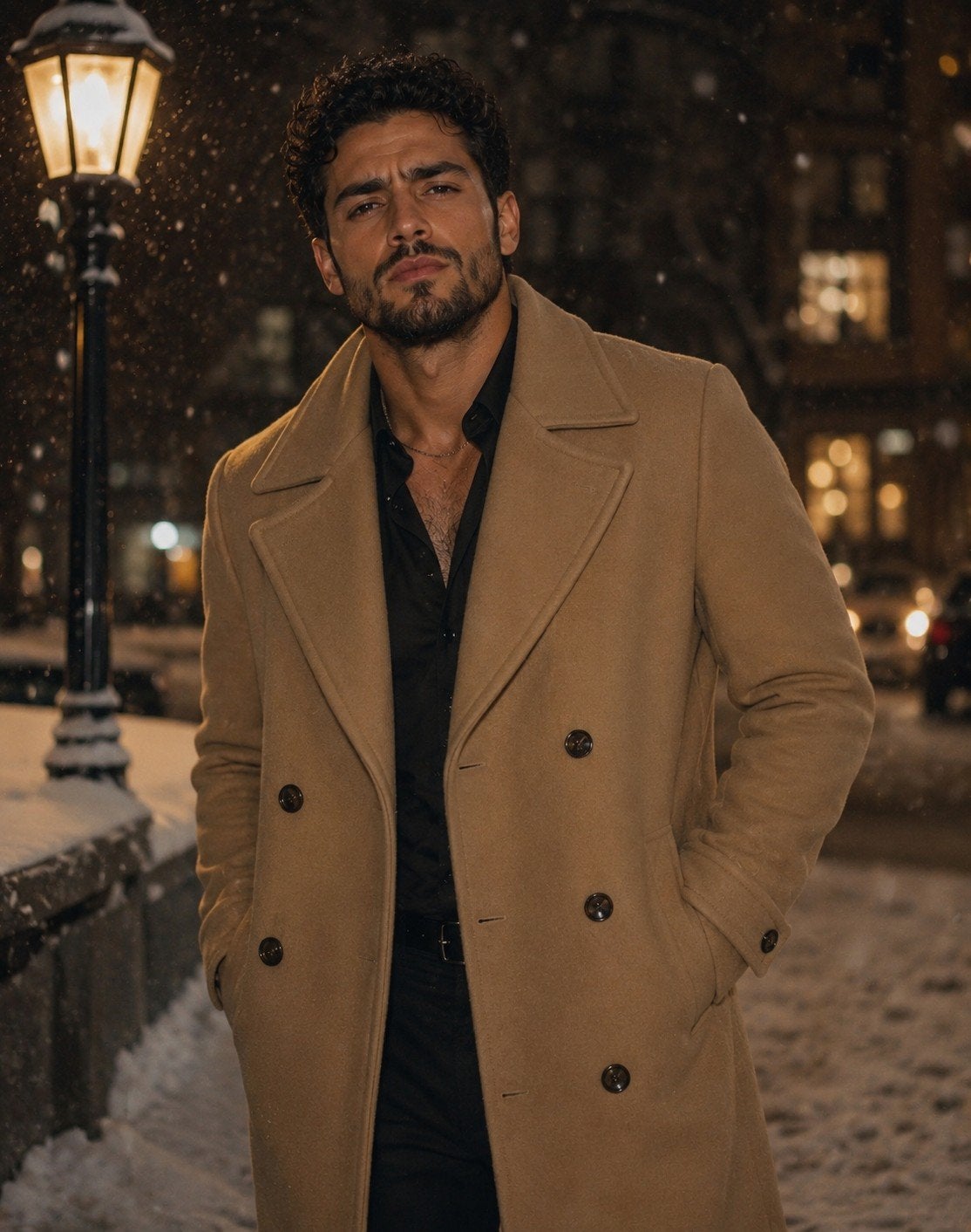 Nieuwe Camel Peacoat Maat L - Stijlvolle Winterjas, Kleding | Heren, Jassen | Winter, Ophalen, Maat 52/54 (L), Nieuw, Onbekend