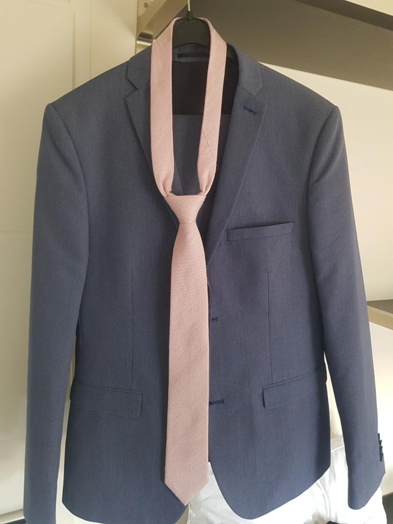 Kostuum, Ophalen of Verzenden, Zo goed als nieuw, Maat 48/50 (M), Blauw