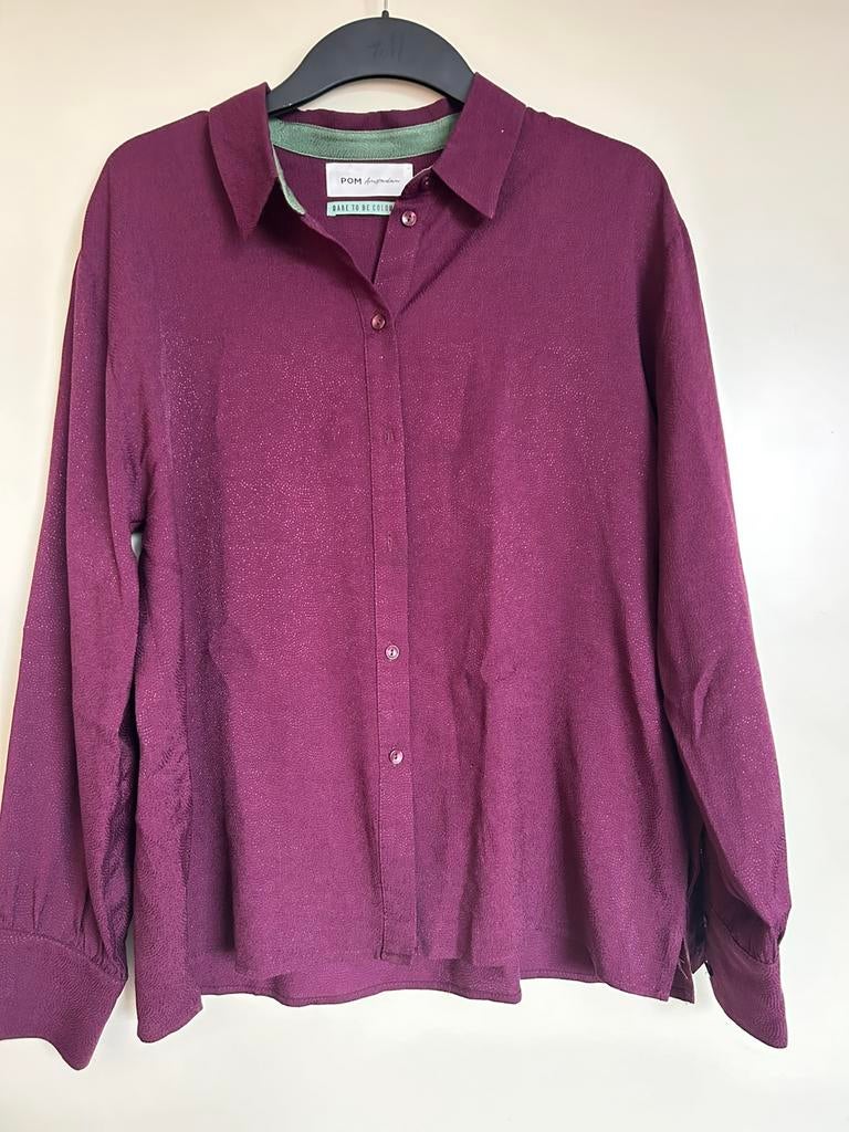 Blouse POM Amsterdam maat 40, Ophalen of Verzenden, Zo goed als nieuw, Maat 38/40 (M), Paars