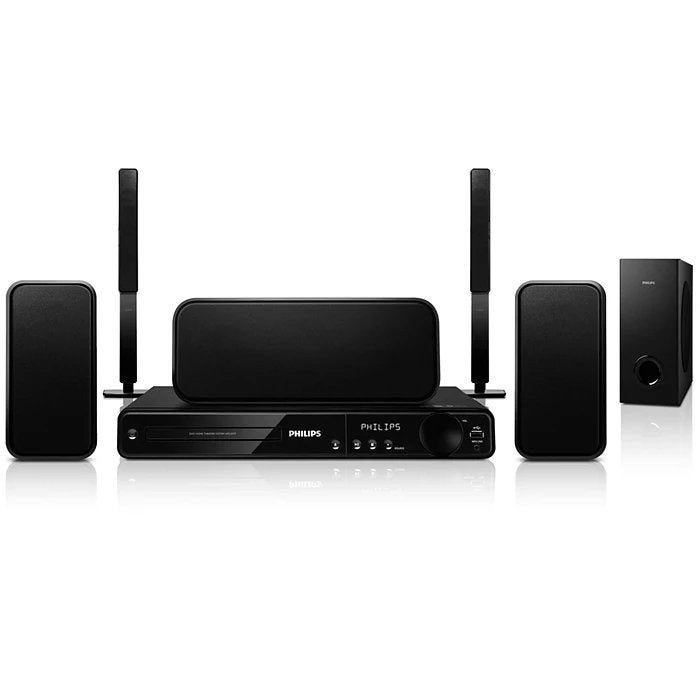 Philips HTS3377 Home Cinema Set met DVD-speler, Audio, Tv en Foto, Home Cinema-sets, Zo goed als nieuw, Dvd-speler, 5.1-systeem
