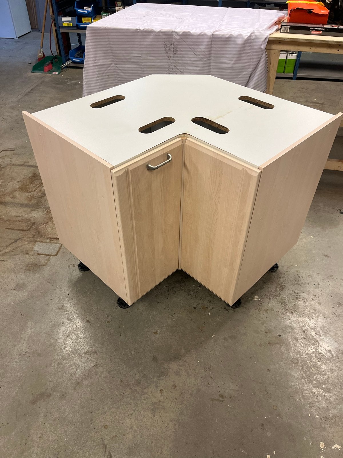 Carrousel kast voor keukenhoek, Hout, Overige merken, Ophalen, Beige