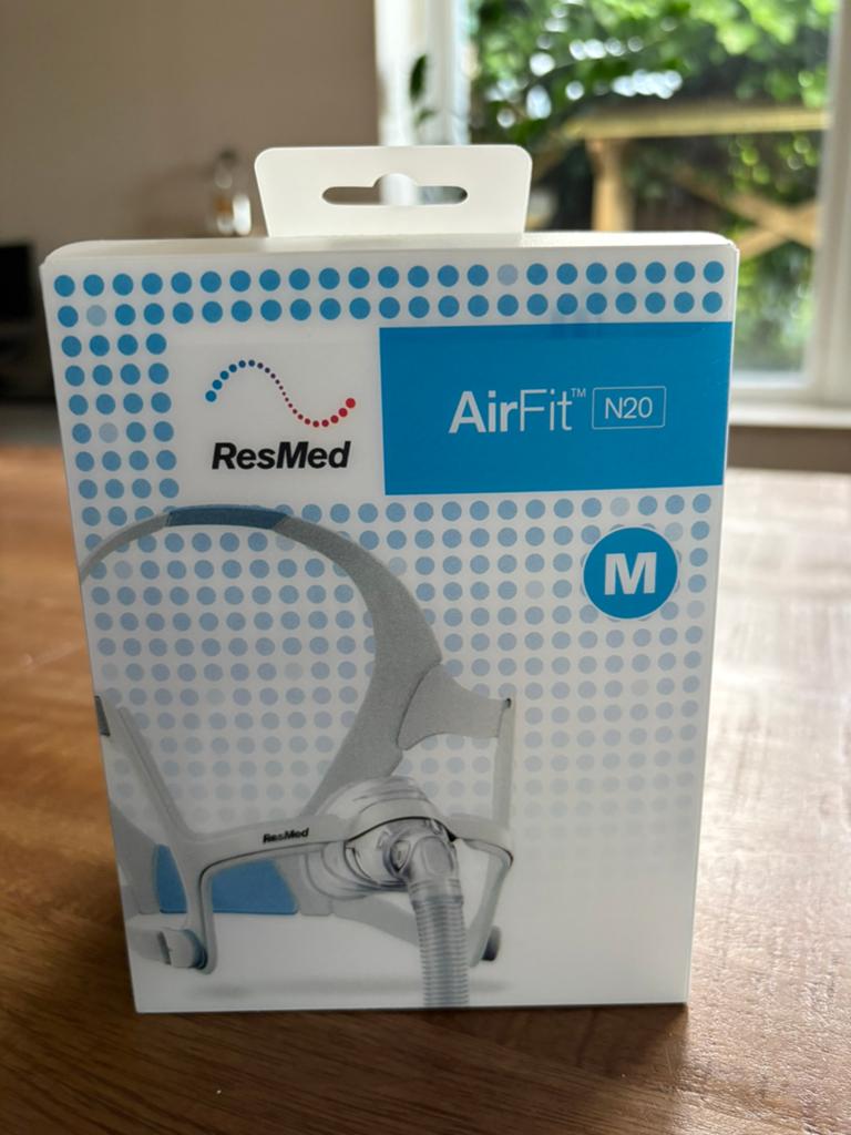 ResMed AirFit N20 M neusmasker cpap nieuw, Diversen, Ophalen of Verzenden, Nieuw
