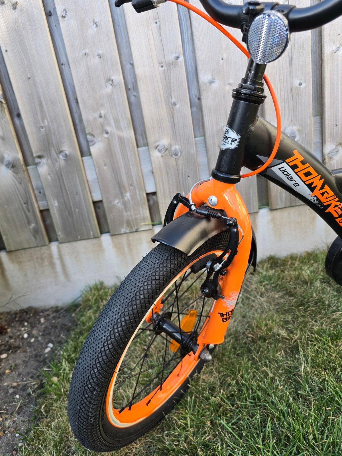 Volare Thombike jongensfiets 16" met extra' s, Ophalen, Gebruikt, 16 tot 20 inch, Zijwieltjes