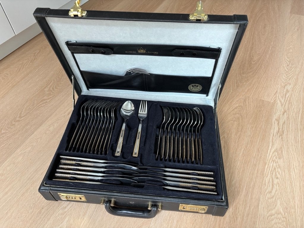 SBS Solingen 23/24 kt Gold Plated Bestekset – 57-delig, Ophalen