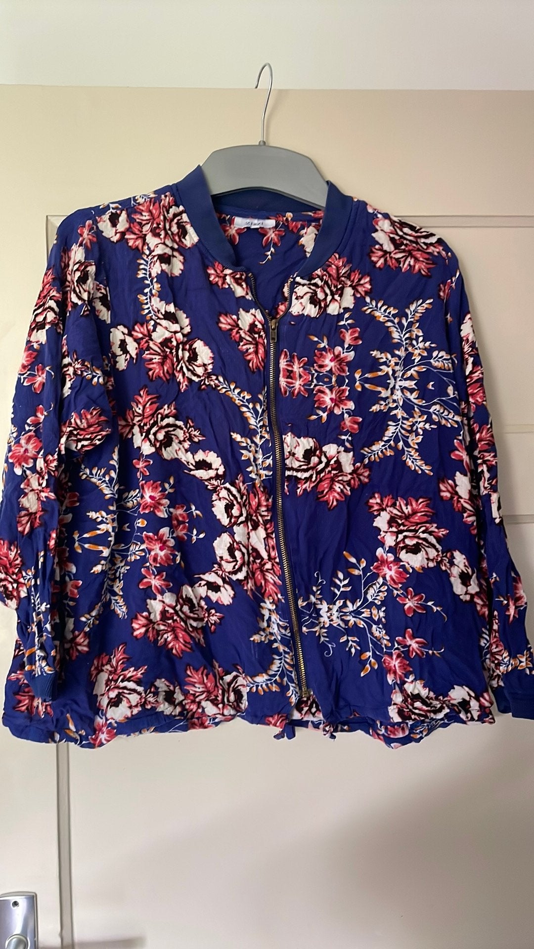 Luchtig bomberjack Zizzi M, Ophalen, Zo goed als nieuw, Blauw, Shirt of Top